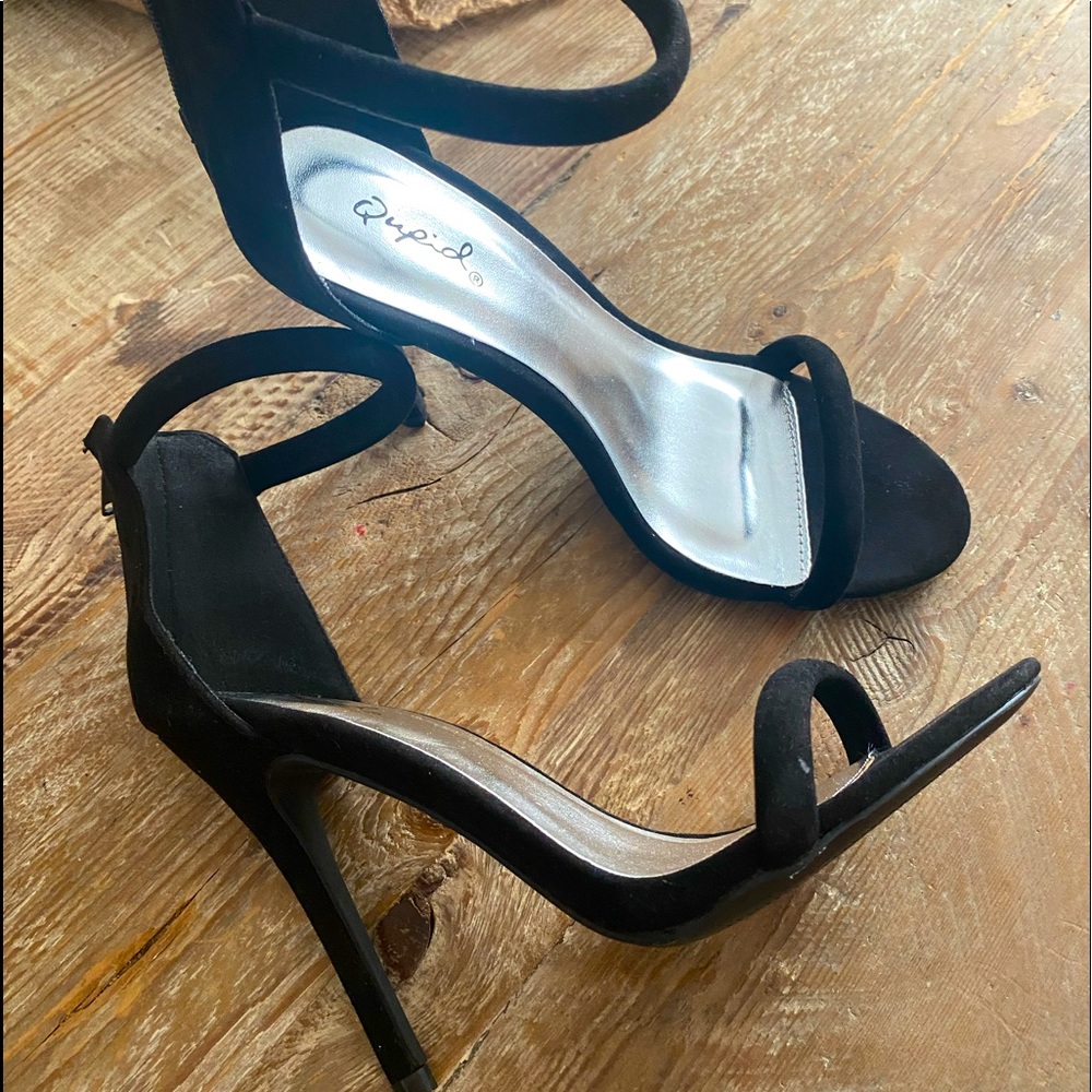Black Suede Heel